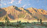 Thomas Kinkade Canvas Paintings - Windermere Ranch,Sunset